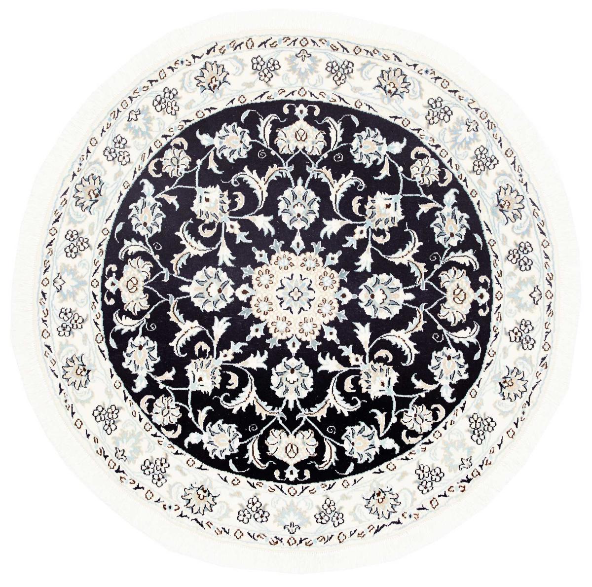 Persian Rug Nain 4'8"x4'8" 4'8"x4'8", Persian Rug Knotted by hand