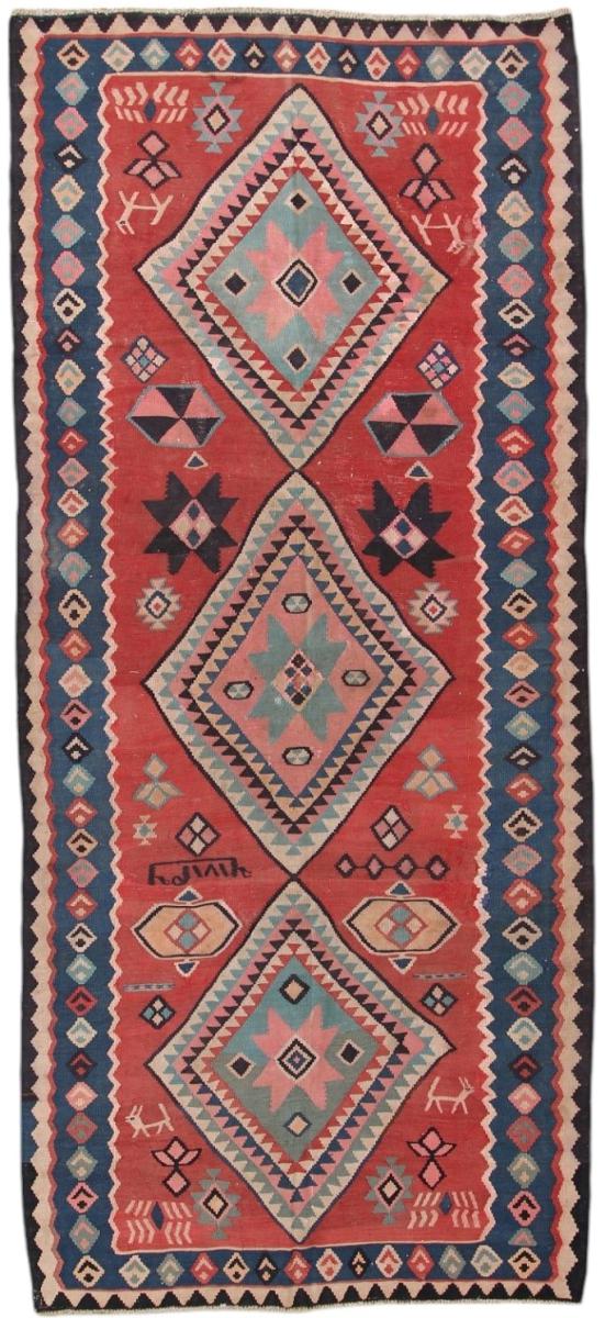 Persian Rug Kilim Fars Antique 376x166 376x166, Persian Rug Woven by hand