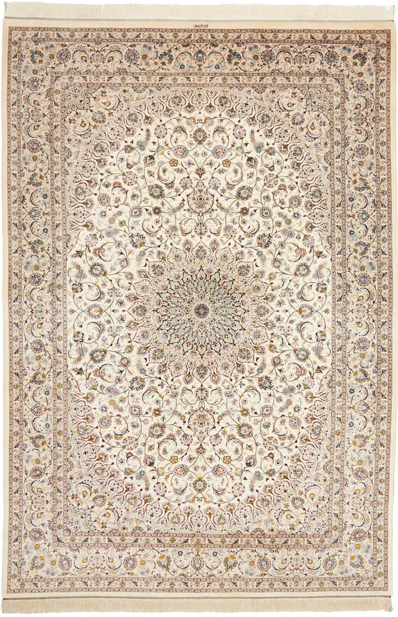 Persisk tæppe Ghom Silke 294x194 294x194, Persisk tæppe Knyttet i hånden