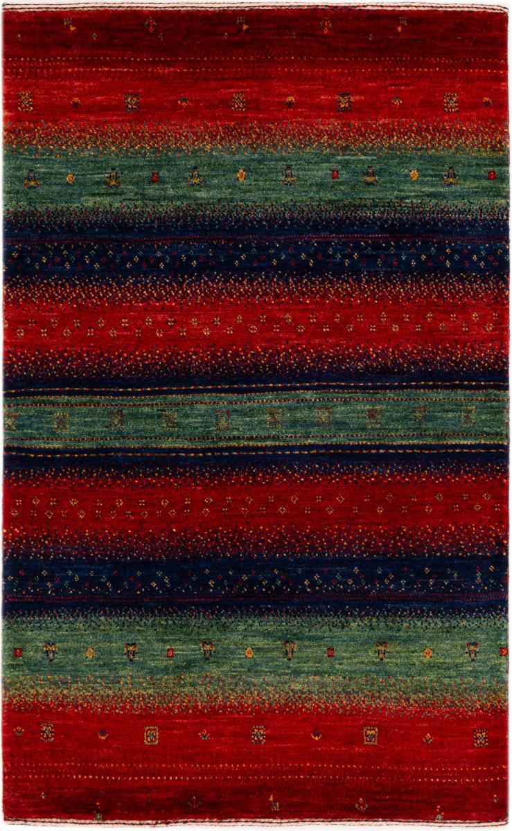 Alfombra persa Persia Gabbeh Loribaft Atash 126x76 126x76, Alfombra persa Anudado a mano