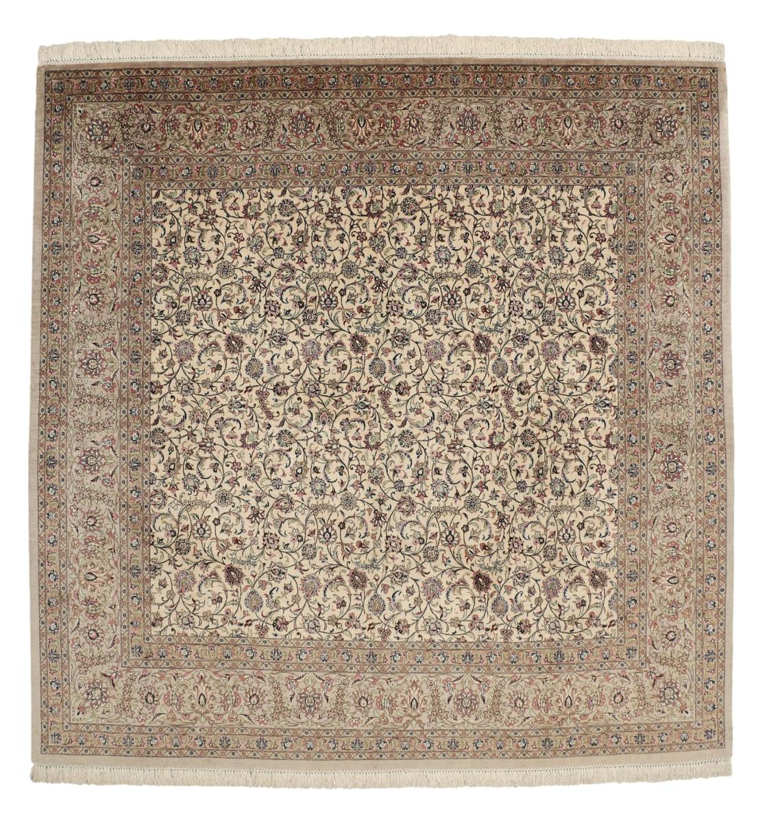 Tappeto persiano Qum di Seta 199x196 199x196, Tappeto persiano Annodato a mano