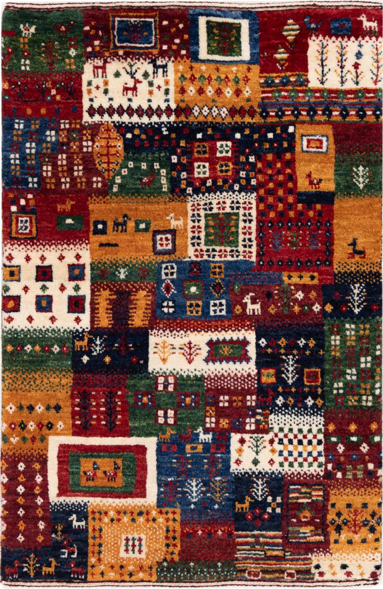 Perzisch tapijt Perzisch Gabbeh Loribaft Nowbaft 89x61 89x61, Perzisch tapijt Handgeknoopte