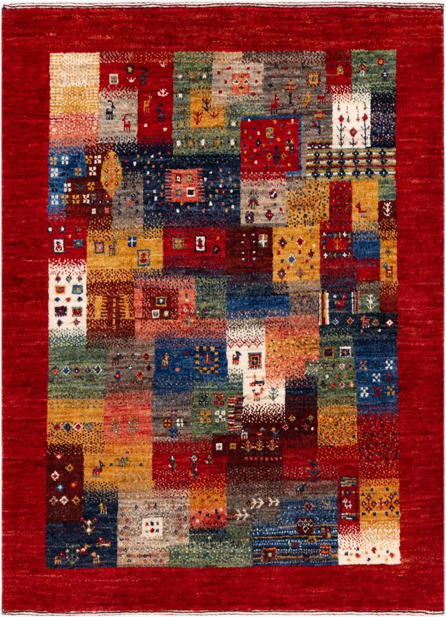 Alfombra persa Persa Gabbeh Loribaft Atelier 122x87 122x87, Alfombra persa Hecho a mano