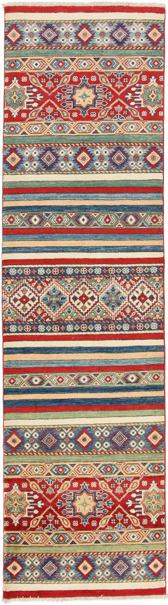 Afghan rug Kazak 294x82 294x82, Persian Rug Knotted by hand