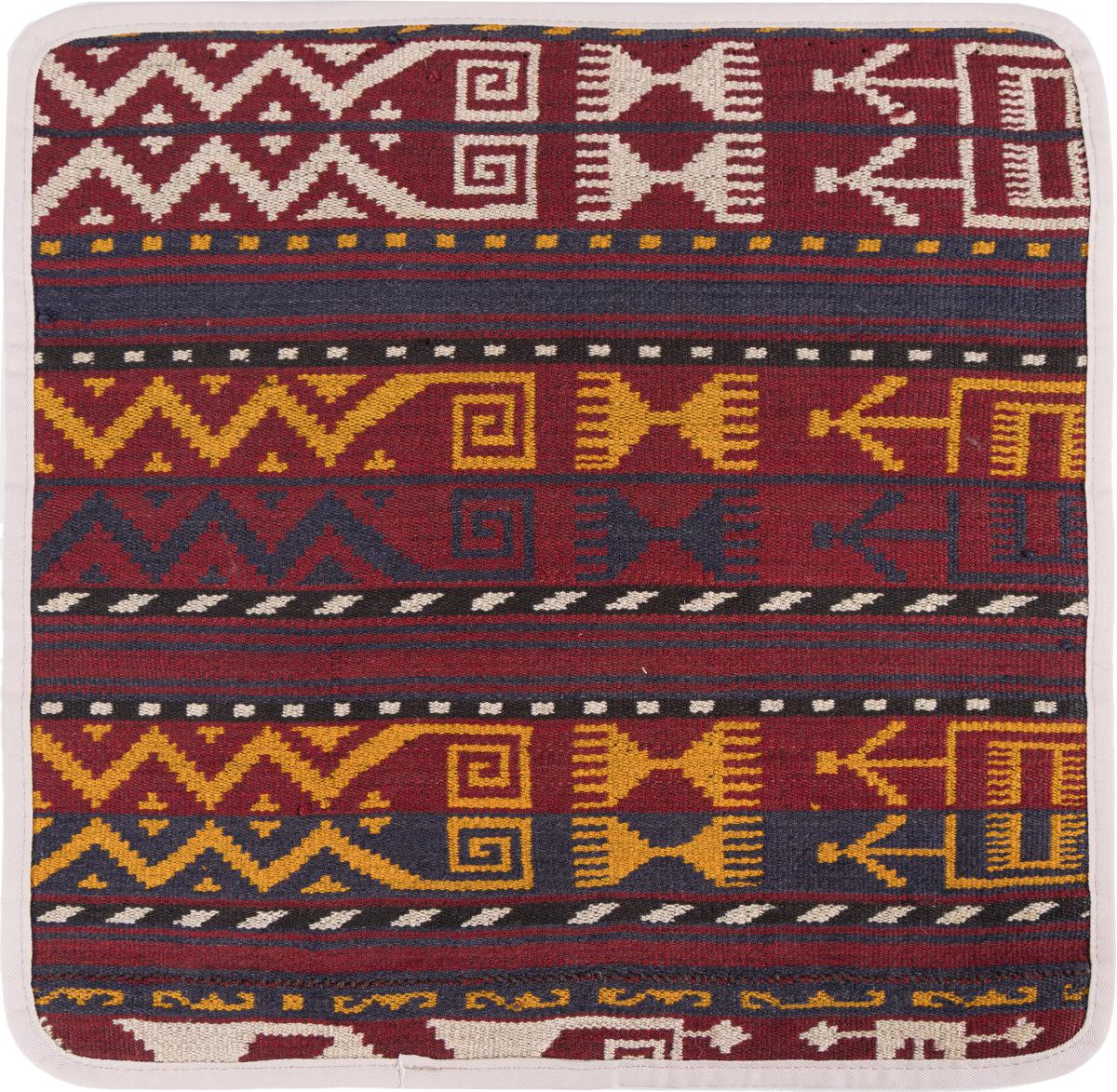 Afghanska mattan Kilim Afghan Kuddfodral 40x40 40x40, Persisk matta Knuten för hand