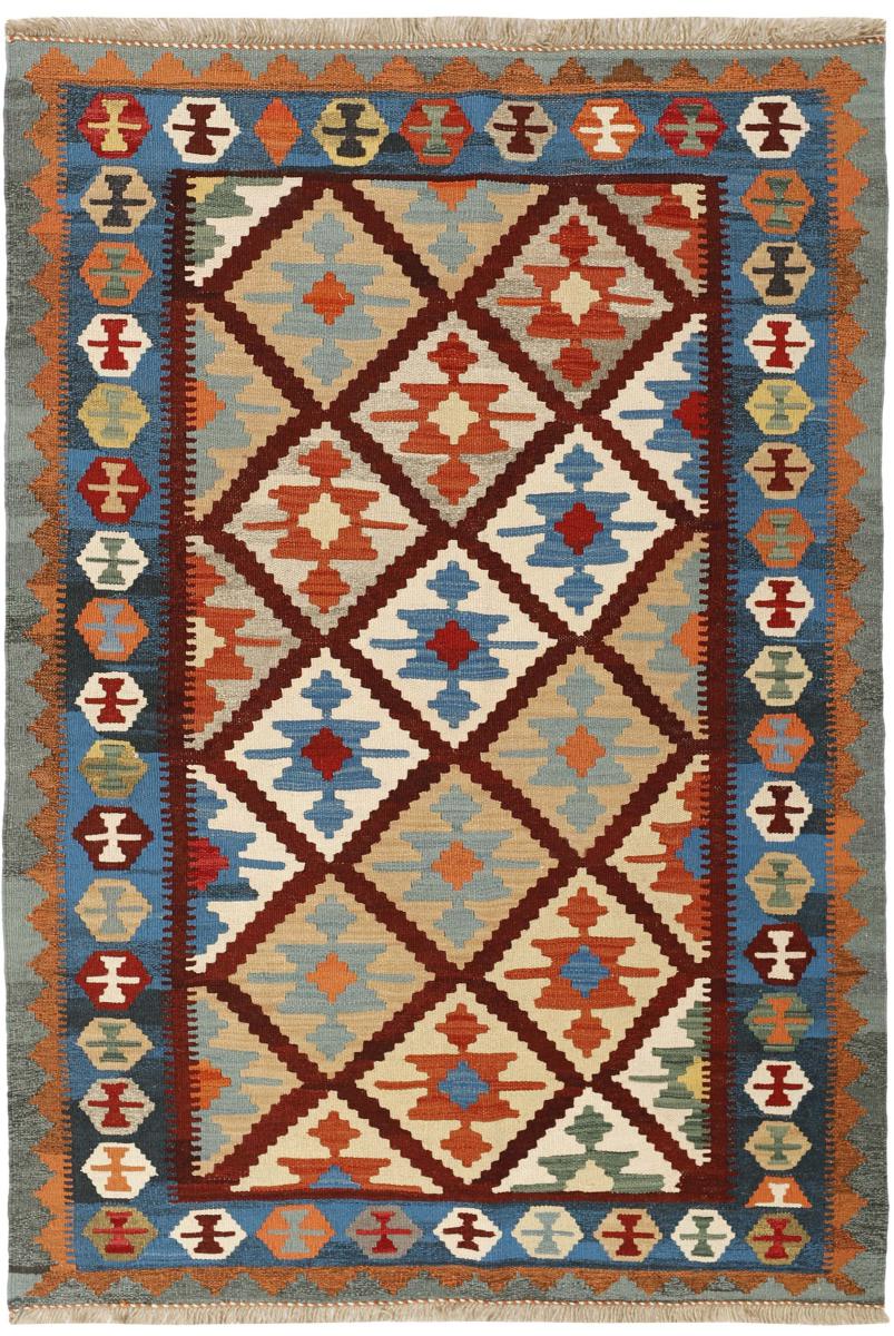 Tapete persa Kilim Fars 191x129 191x129, Tapete persa Tecido à mão