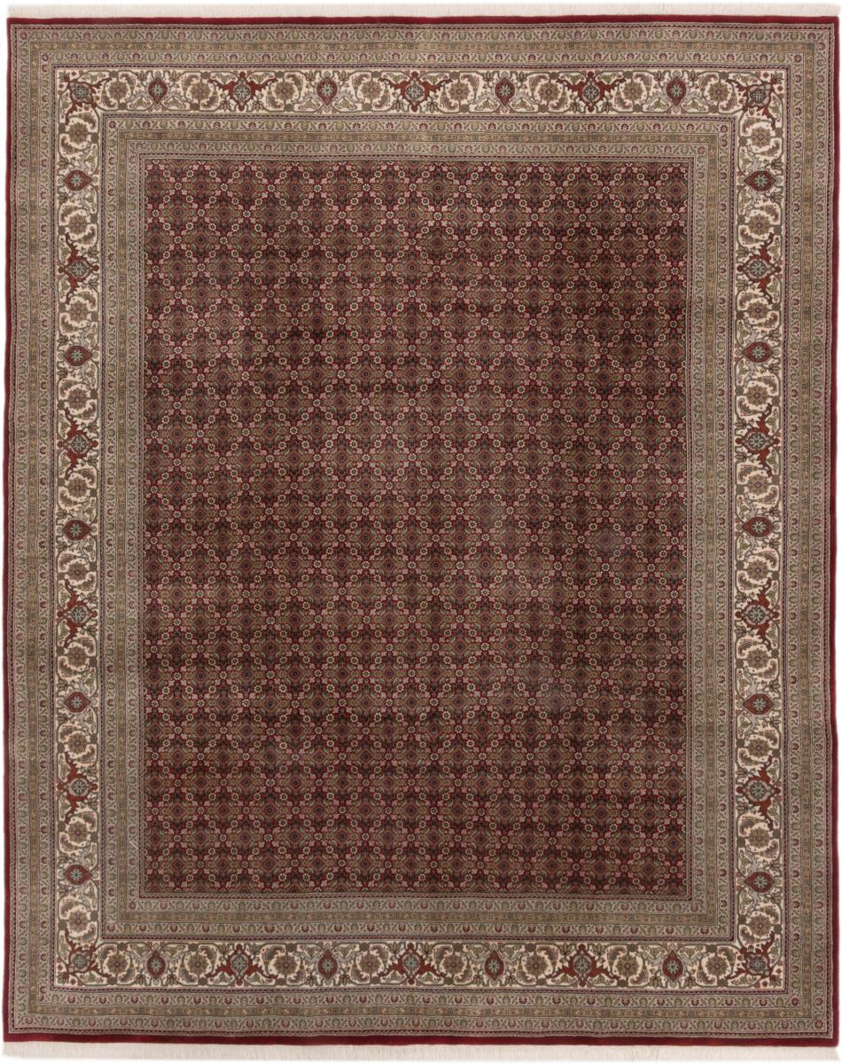 Tapete indiano Indo Tabriz 10'2"x8'4" 10'2"x8'4", Tapete persa Atado à mão