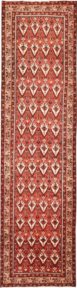Persian Rug Hamadan 13'0"x3'5" 13'0"x3'5", Persian Rug Knotted by hand