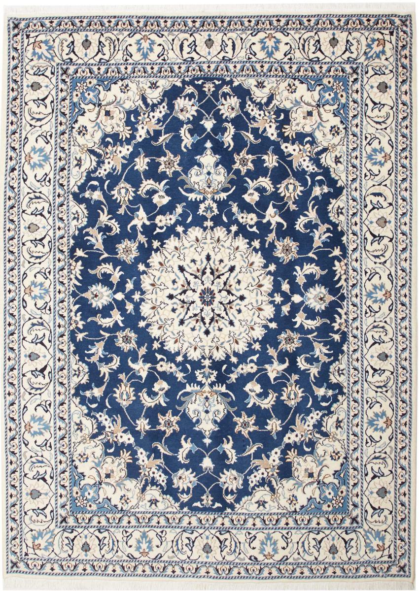 Persian Rug Nain 7'10"x5'9" 7'10"x5'9", Persian Rug Knotted by hand