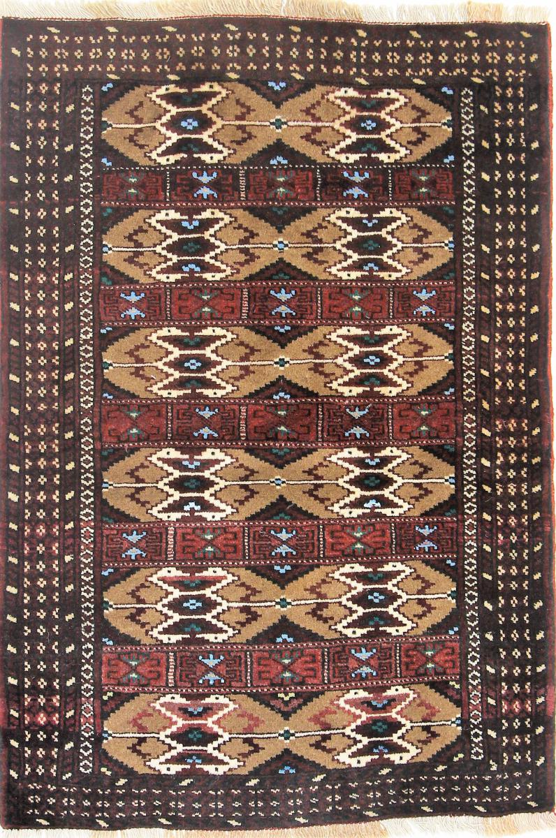 Persian Rug Turkaman 127x86 127x86, Persian Rug Knotted by hand