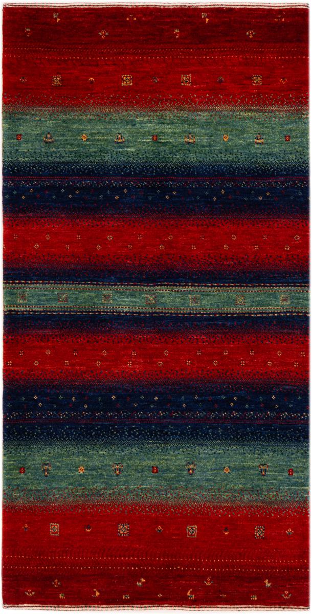 Persian Rug Persian Gabbeh Loribaft Atash 4'7"x2'4" 4'7"x2'4", Persian Rug Knotted by hand