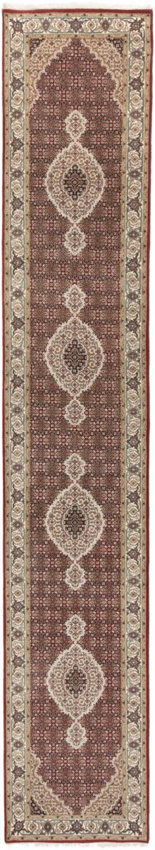 Tappeto indiano Indo Tabriz 436x79 436x79, Tappeto persiano Annodato a mano