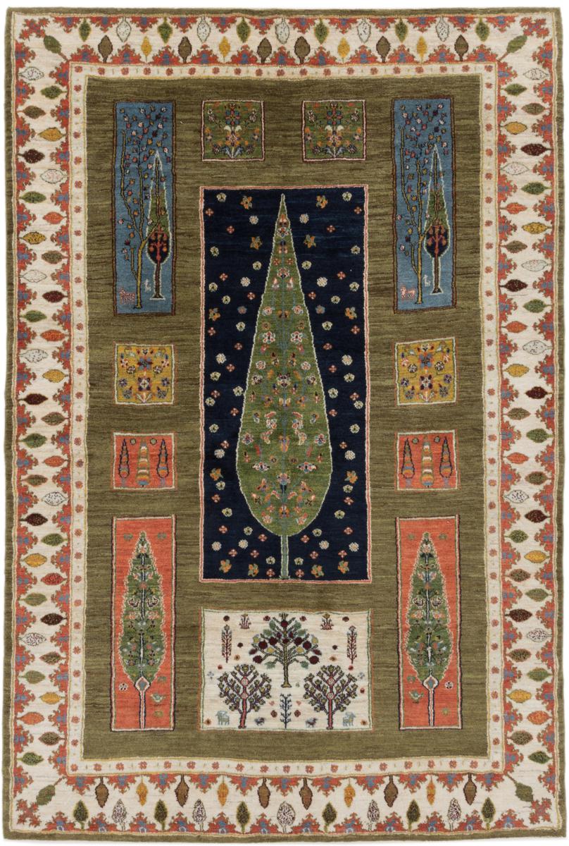 Persian Rug Persian Gabbeh Loribaft 266x178 266x178, Persian Rug Knotted by hand
