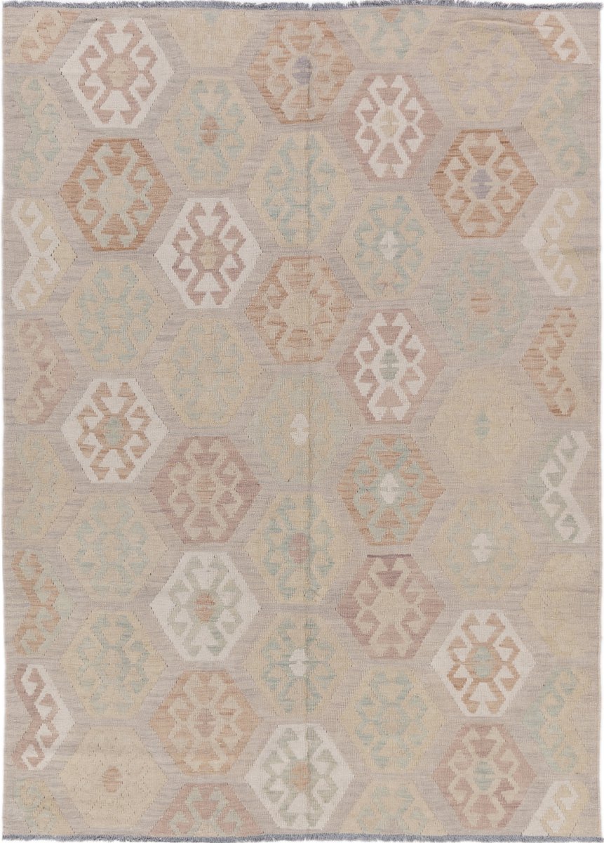 Tapis afghan Kilim Afghan 242x177 242x177, Tapis persan Tissé à la main