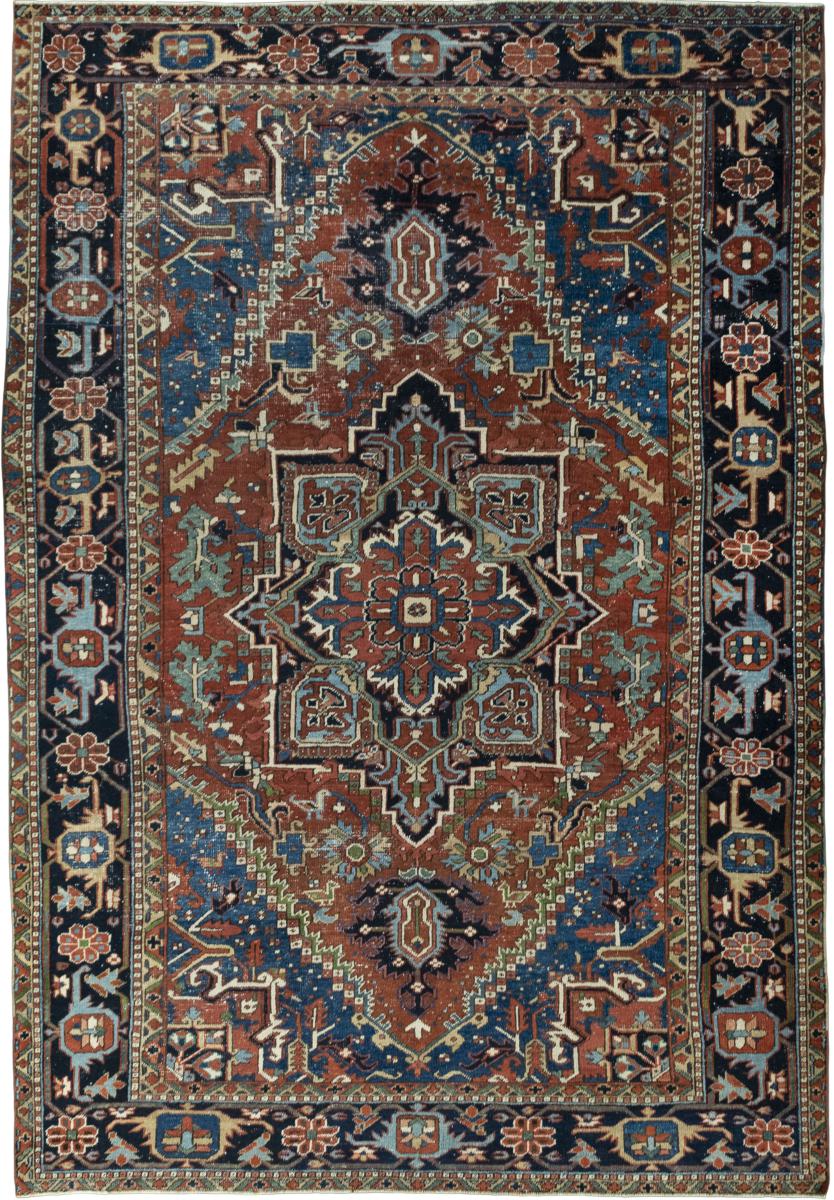 Perserteppich Heriz Antik 11'6"x8'0" 11'6"x8'0", Perserteppich Handgeknüpft