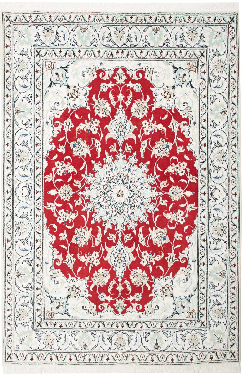 Persian Rug Nain 7'2"x4'9" 7'2"x4'9", Persian Rug Knotted by hand