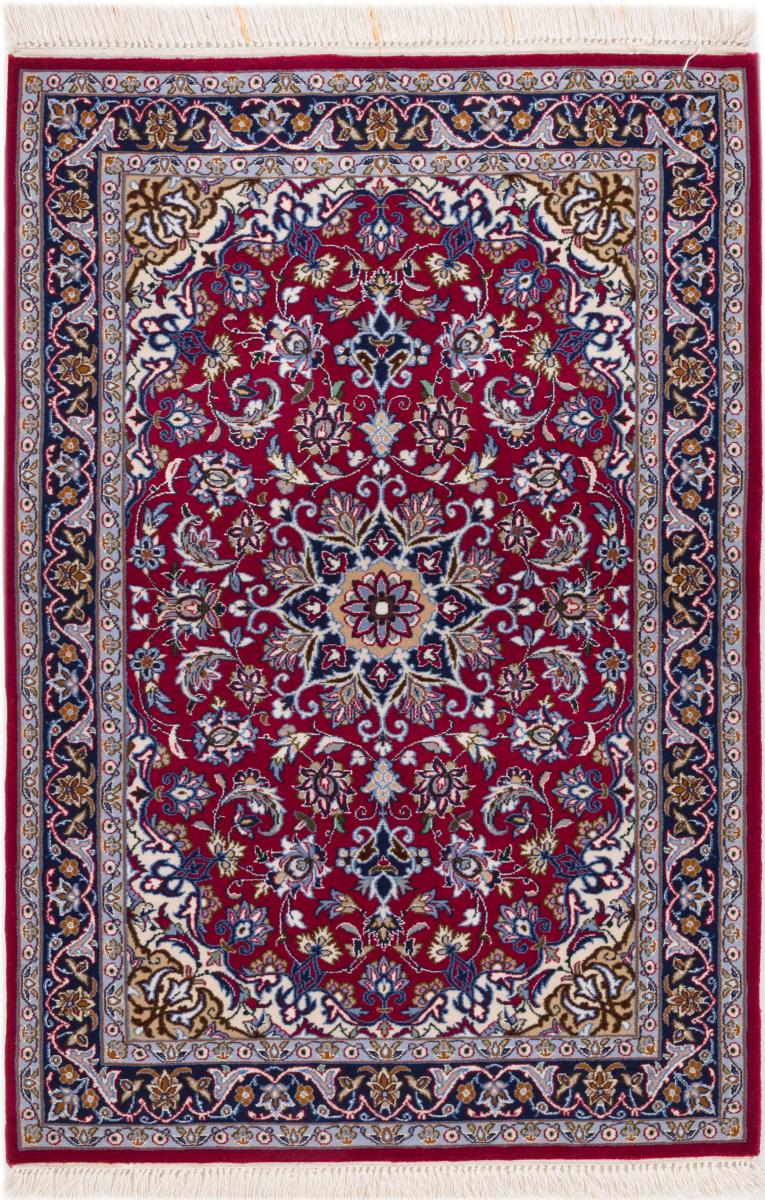 Persian Rug Isfahan Silk Warp 105x71 105x71, Persian Rug Knotted by hand