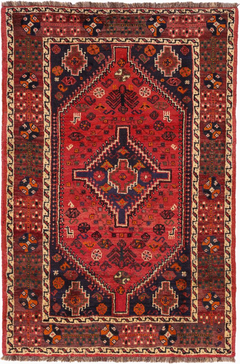Perserteppich Shiraz 153x101 153x101, Perserteppich Handgeknüpft