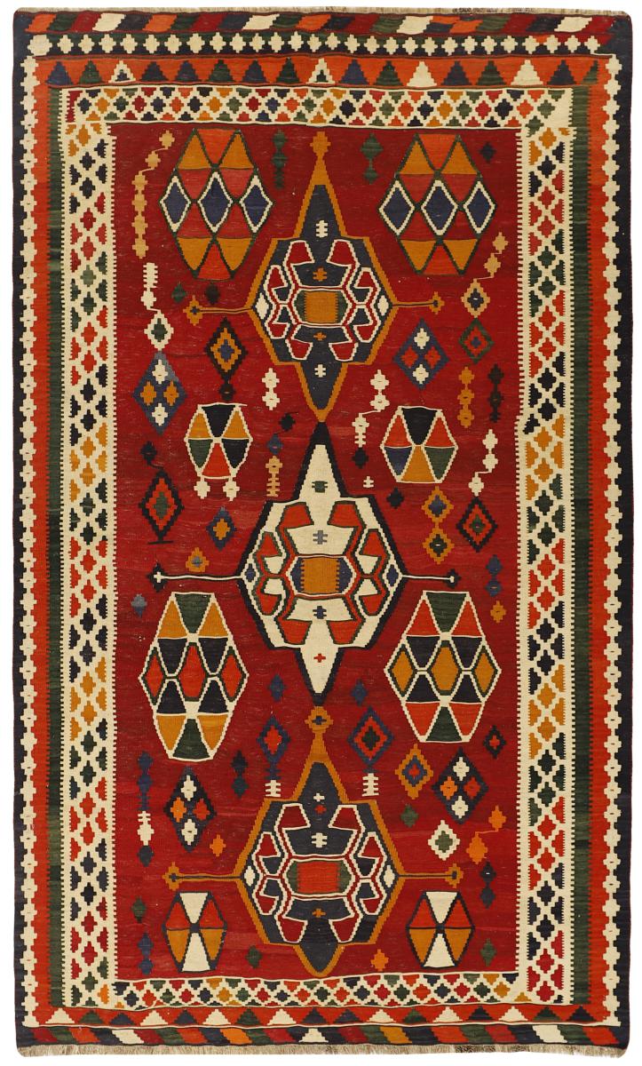 Tappeto persiano Kilim Fars 9'5"x5'5" 9'5"x5'5", Tappeto persiano Tessuto a mano