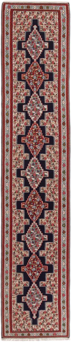 Tapete persa Kilim Senneh 419x85 419x85, Tapete persa Atado à mão