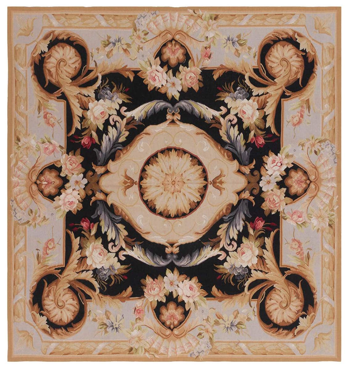 Tapete chinesa Kelim Aubusson 207x199 207x199, Tapete persa Tecido à mão