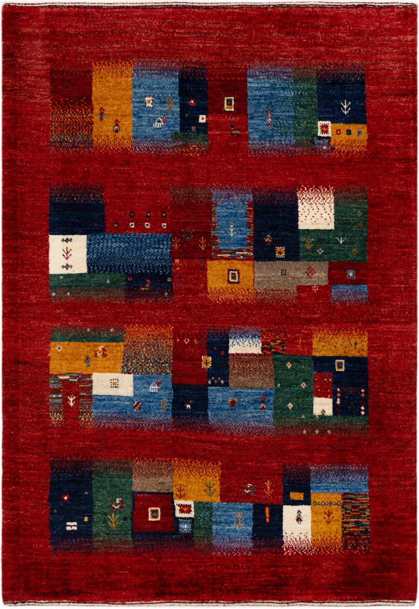 Tapis persan Persan Gabbeh Loribaft Atelier 119x82 119x82, Tapis persan Noué à la main