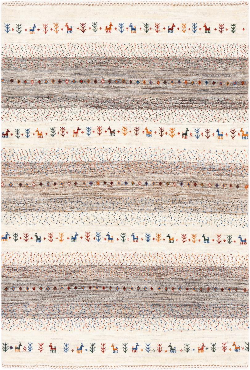 Tapis persan Persan Gabbeh Loribaft Atelier 119x83 119x83, Tapis persan Noué à la main
