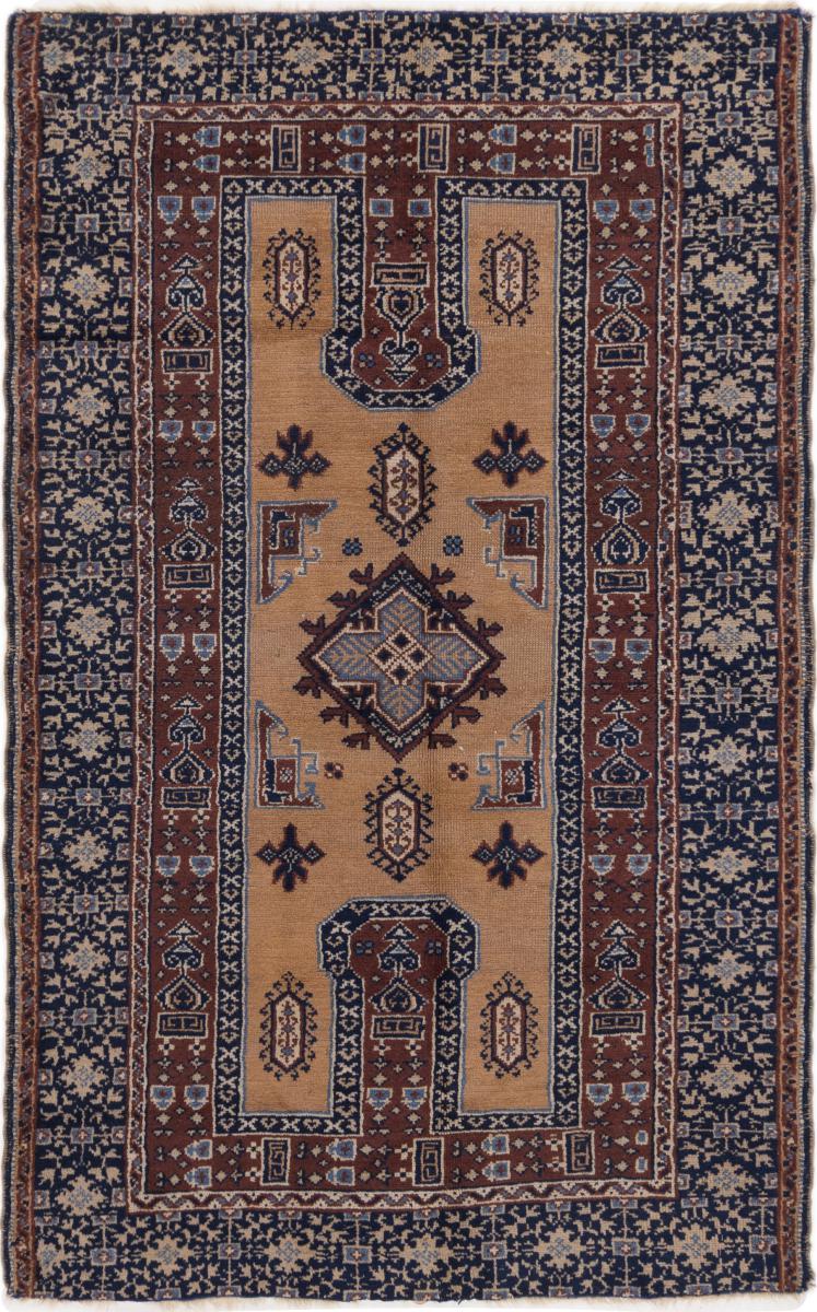 Persian Rug Turkei Old 6'7"x4'1" 6'7"x4'1", Persian Rug Knotted by hand