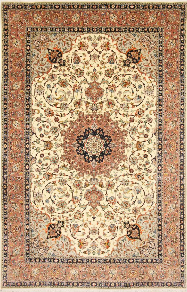 Tapete persa Tabriz 284x179 284x179, Tapete persa Atado à mão