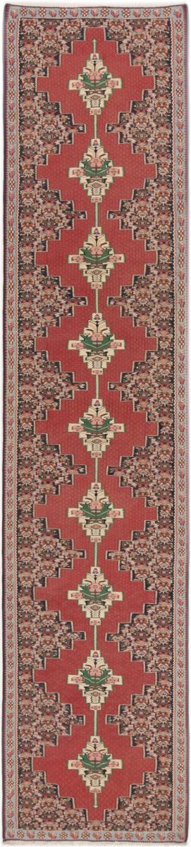 Tapete persa Kilim Senneh 394x87 394x87, Tapete persa Atado à mão
