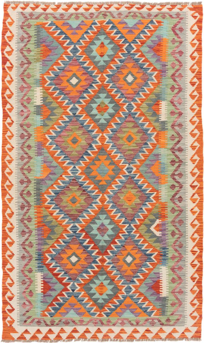 Tapete afegão Kilim Afegão 203x124 203x124, Tapete persa Tecido à mão