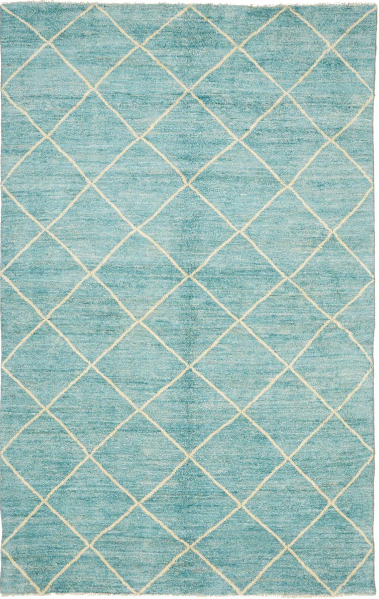 Πακιστανικό χαλί Berber Contemporary 246x152 246x152, Περσικό χαλί Οι κόμποι έγιναν με το χέρι