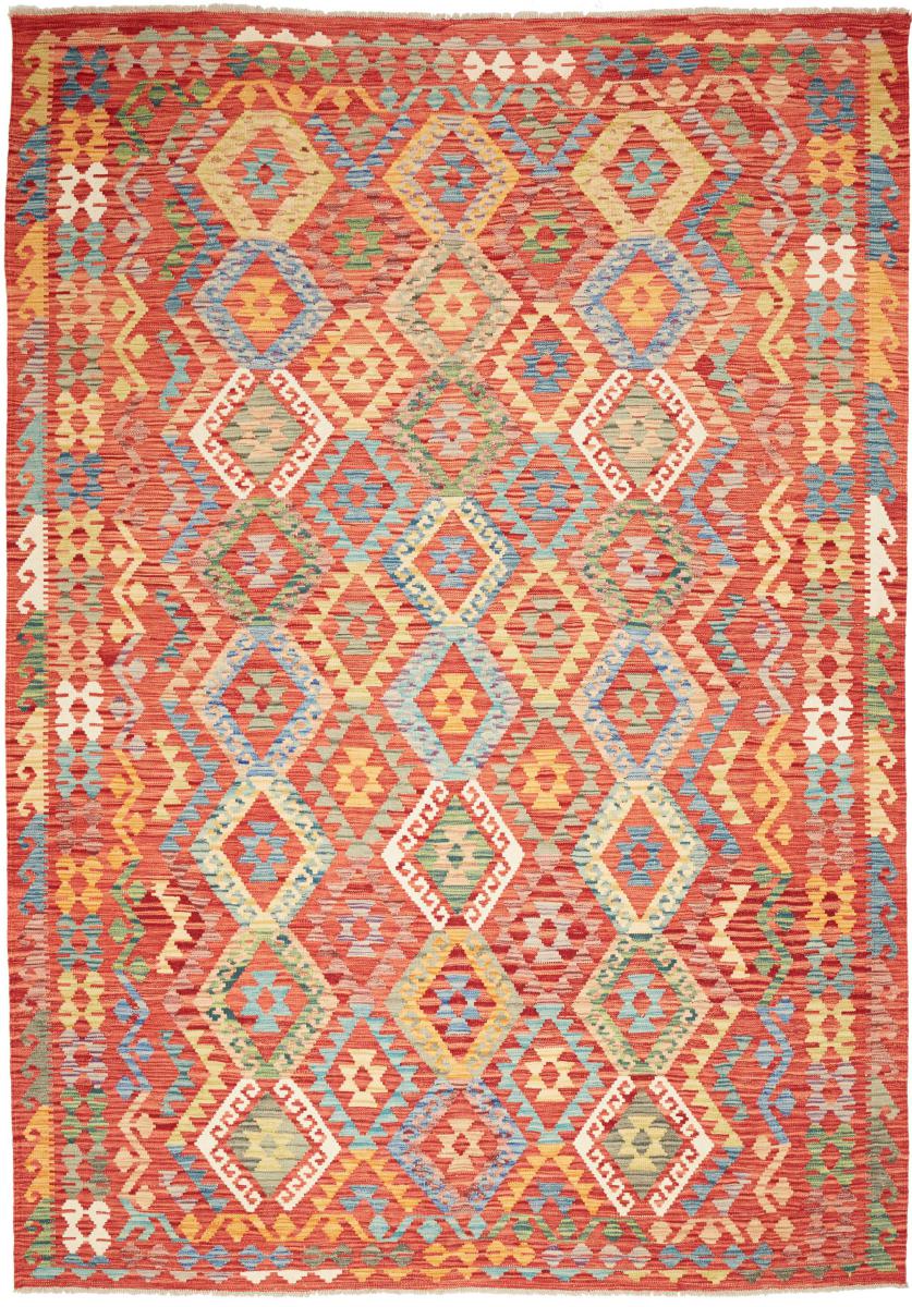 Afghanischer Teppich Kelim Afghan 295x210 295x210, Perserteppich Handgewebt