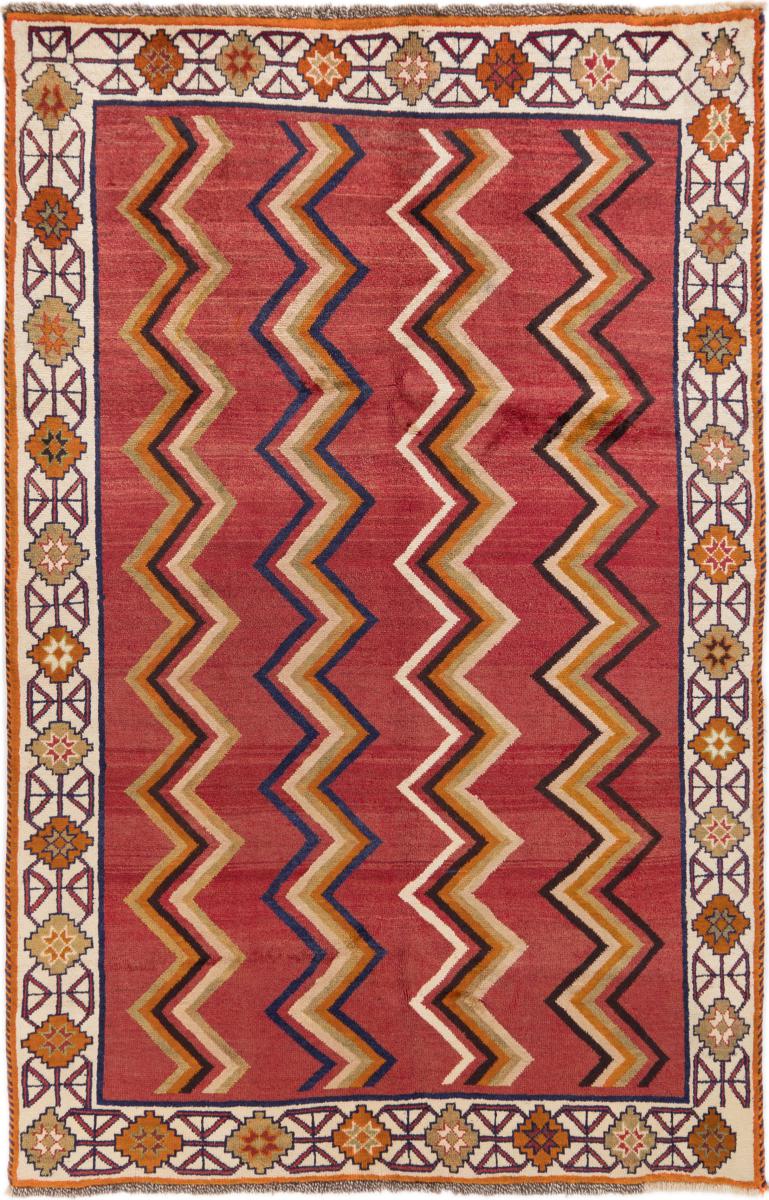 Persian Rug Persian Gabbeh Ghashghai 237x153 237x153, Persian Rug Knotted by hand