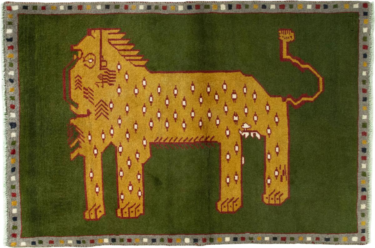 Tapis persan Persan Gabbeh Ghashghai 152x105 152x105, Tapis persan Noué à la main