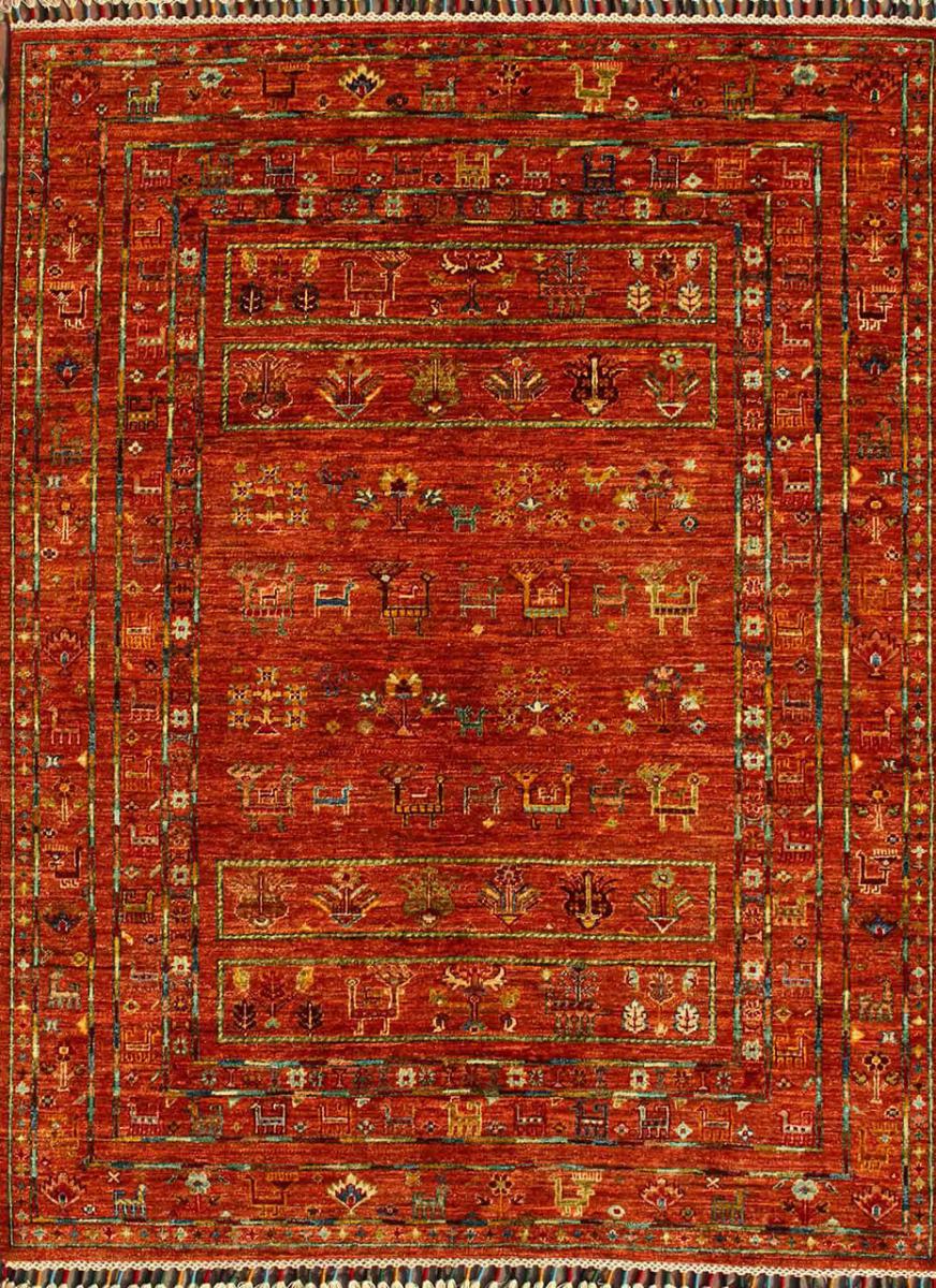 Pakistani rug Arijana Shaal 201x154 201x154, Persian Rug Knotted by hand