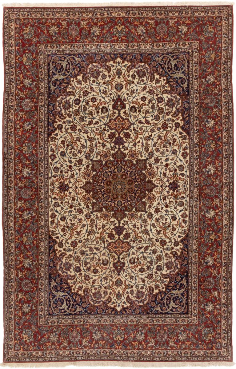 Perserteppich Isfahan Alt Seidenkette 302x192 302x192, Perserteppich Handgeknüpft