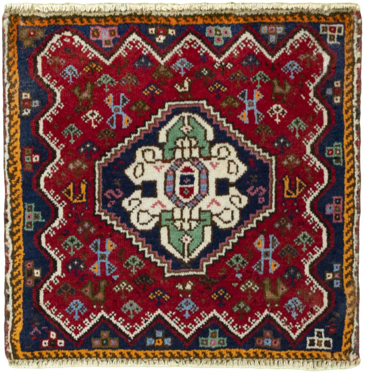 Persian Rug Shiraz 47x45 47x45, Persian Rug Knotted by hand