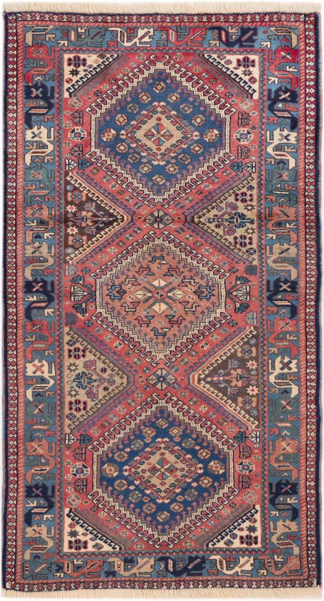 Tapis persan Yalameh 140x77 140x77, Tapis persan Noué à la main