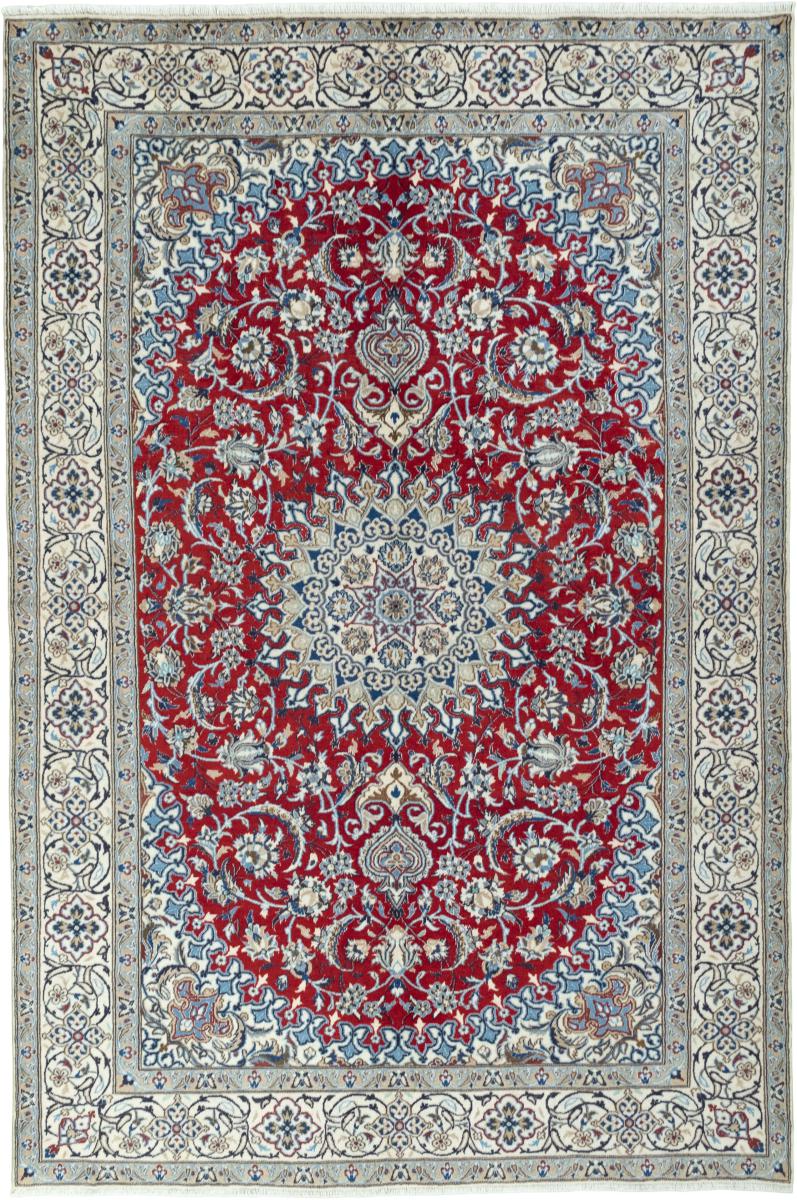 Tapis persan Naïn 290x197 290x197, Tapis persan Noué à la main