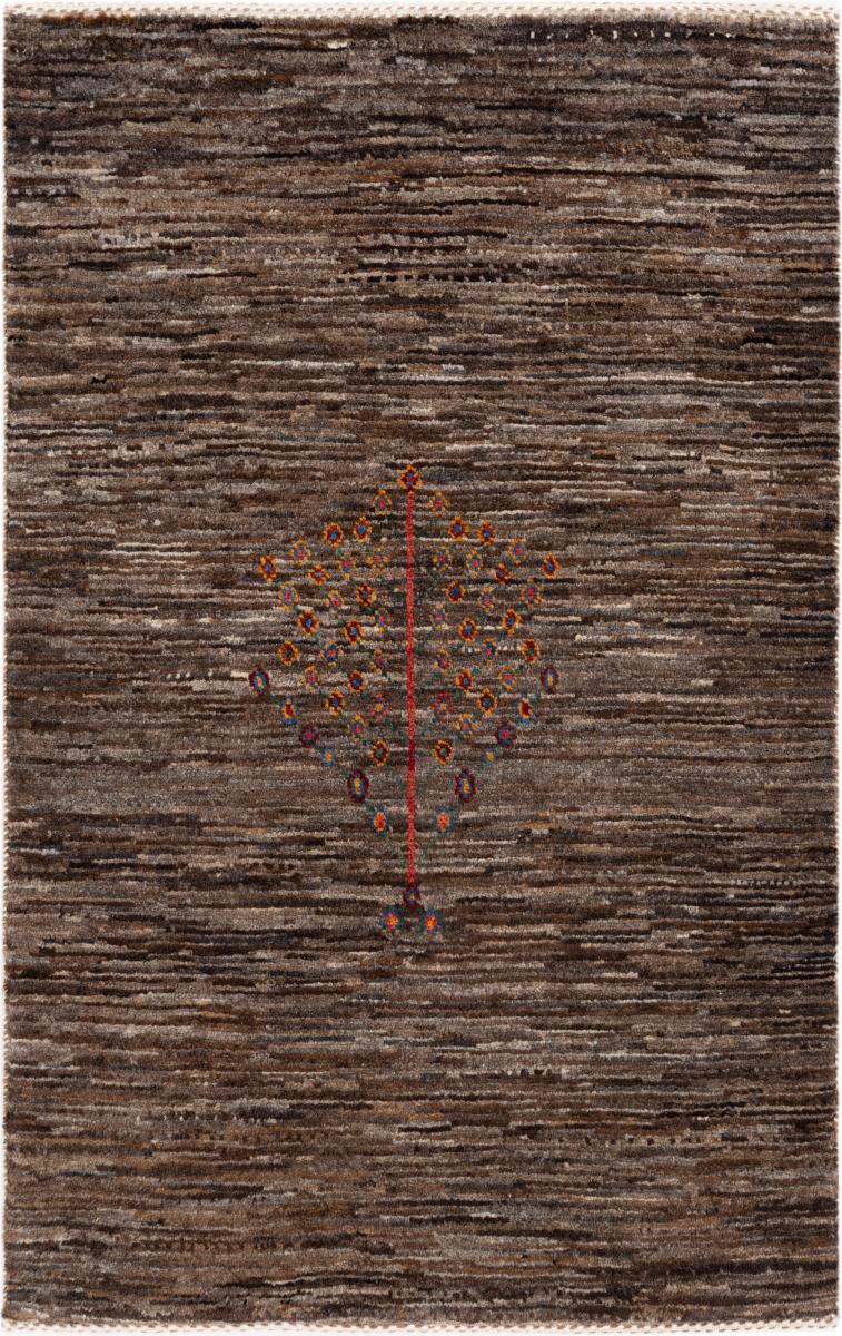 Tapis persan Persan Gabbeh Loribaft Atelier 101x65 101x65, Tapis persan Noué à la main