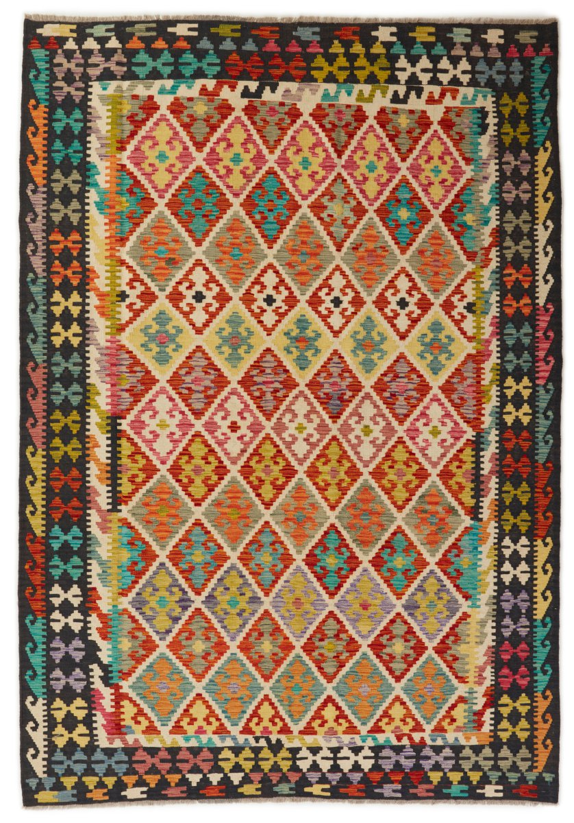 Afganistanilainen matto Kelim Afghan 294x205 294x205, Persialainen matto Käsinkudottu