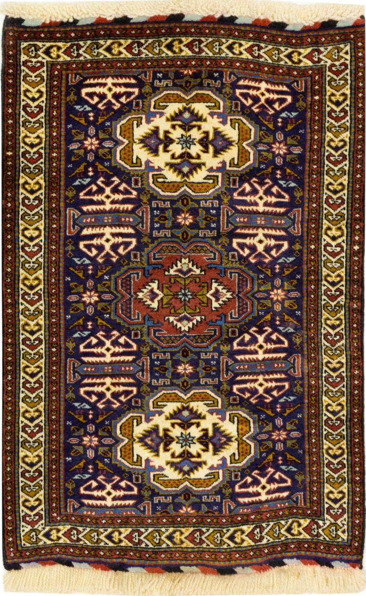 Tapete persa Meshkin 114x84 114x84, Tapete persa Atado à mão