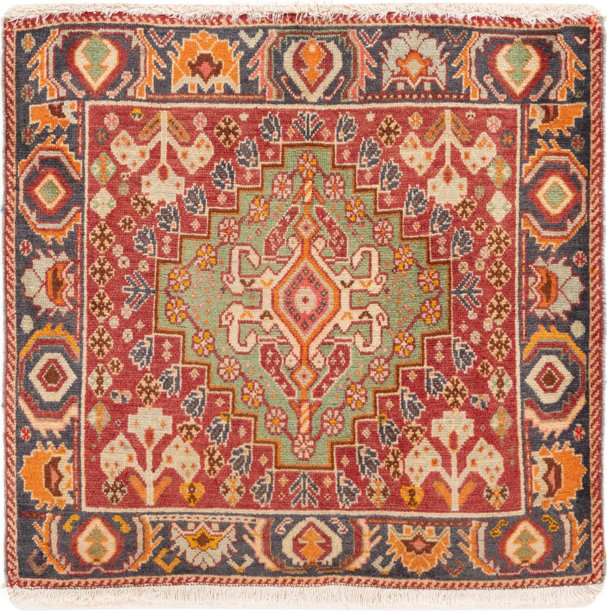 Persian Rug Ghashghai 60x65 60x65, Persian Rug Knotted by hand