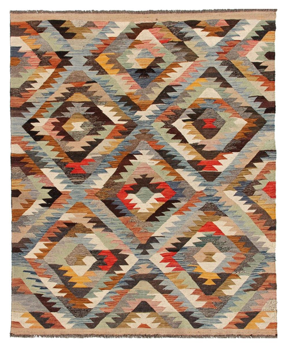 Covor afgan Chilim Afghan Kaudani Limited 196x150 196x150, Covor persan Lucrate de mână