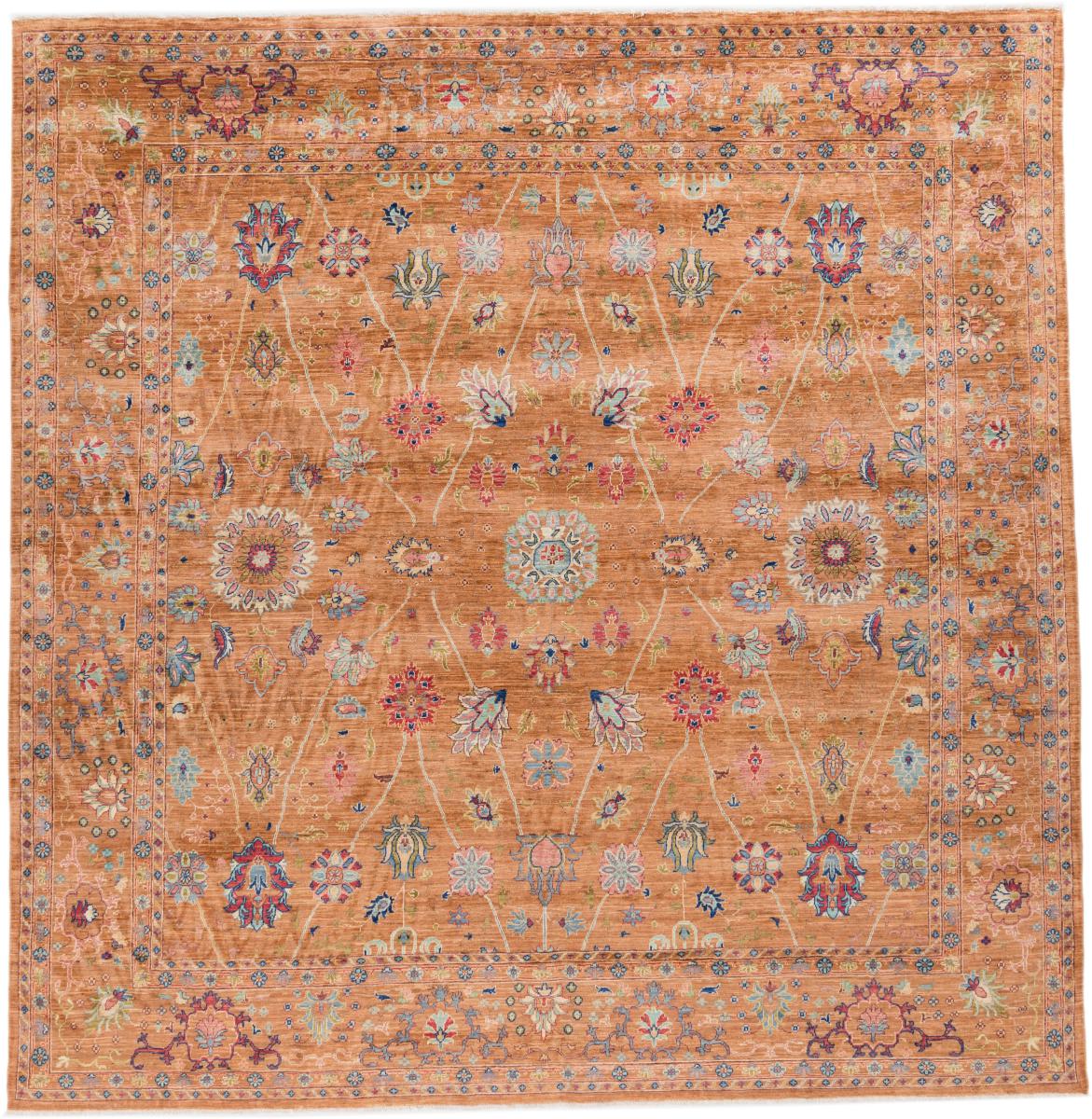 Afghan rug Arijana Shaal 250x245 250x245, Persian Rug Knotted by hand