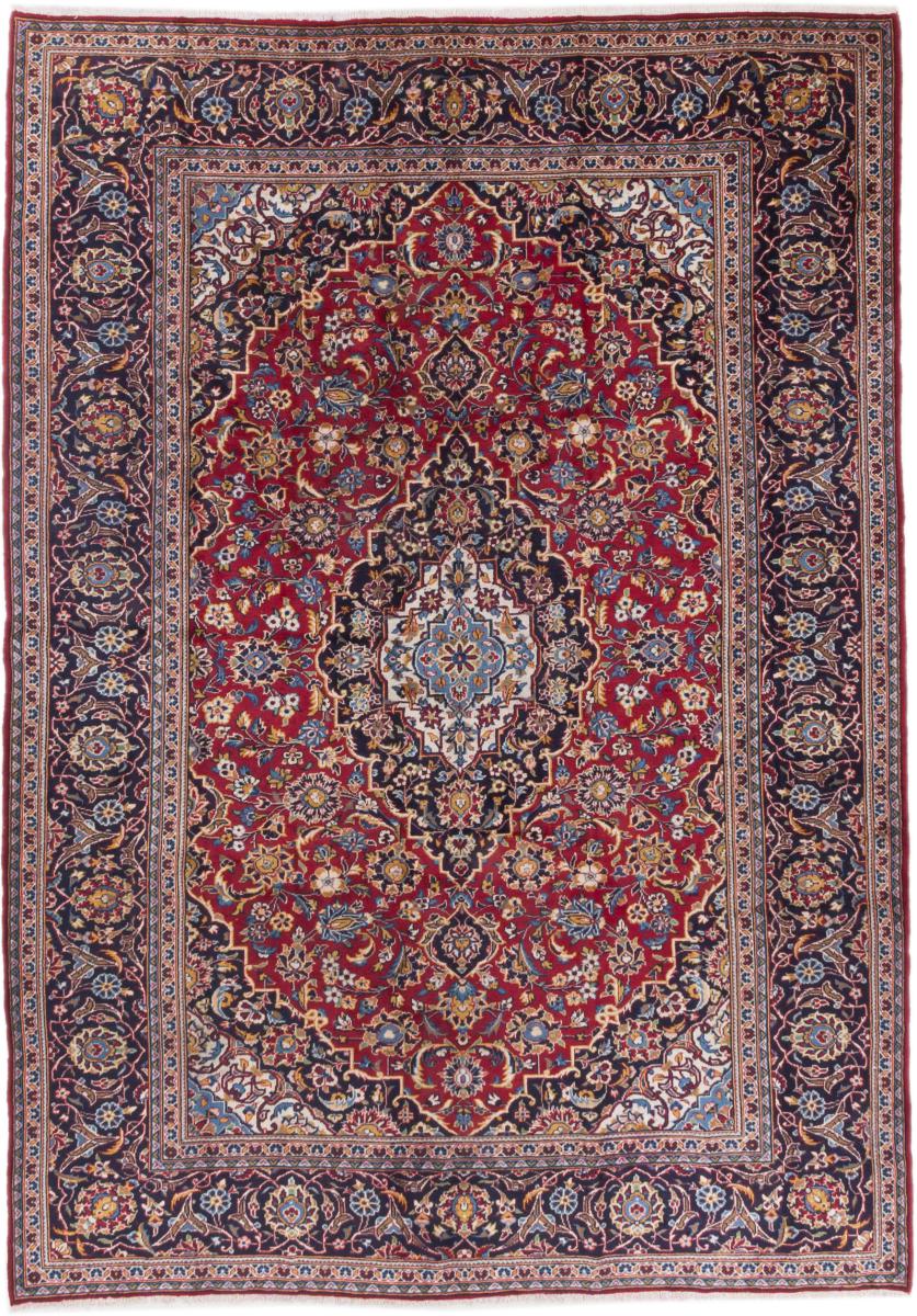 Tapis persan Kashan 344x241 344x241, Tapis persan Noué à la main