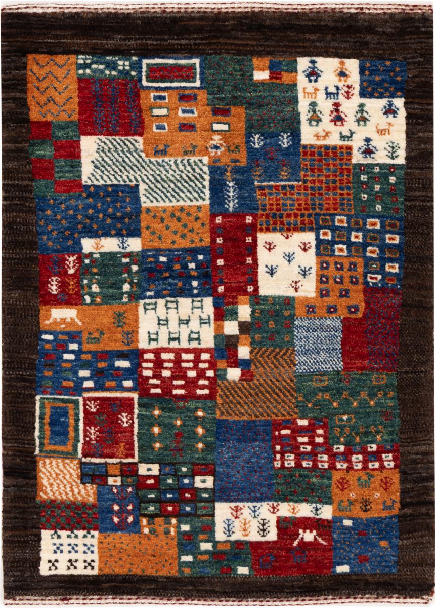 Perzisch tapijt Perzisch Gabbeh Loribaft Nowbaft 84x64 84x64, Perzisch tapijt Handgeknoopte