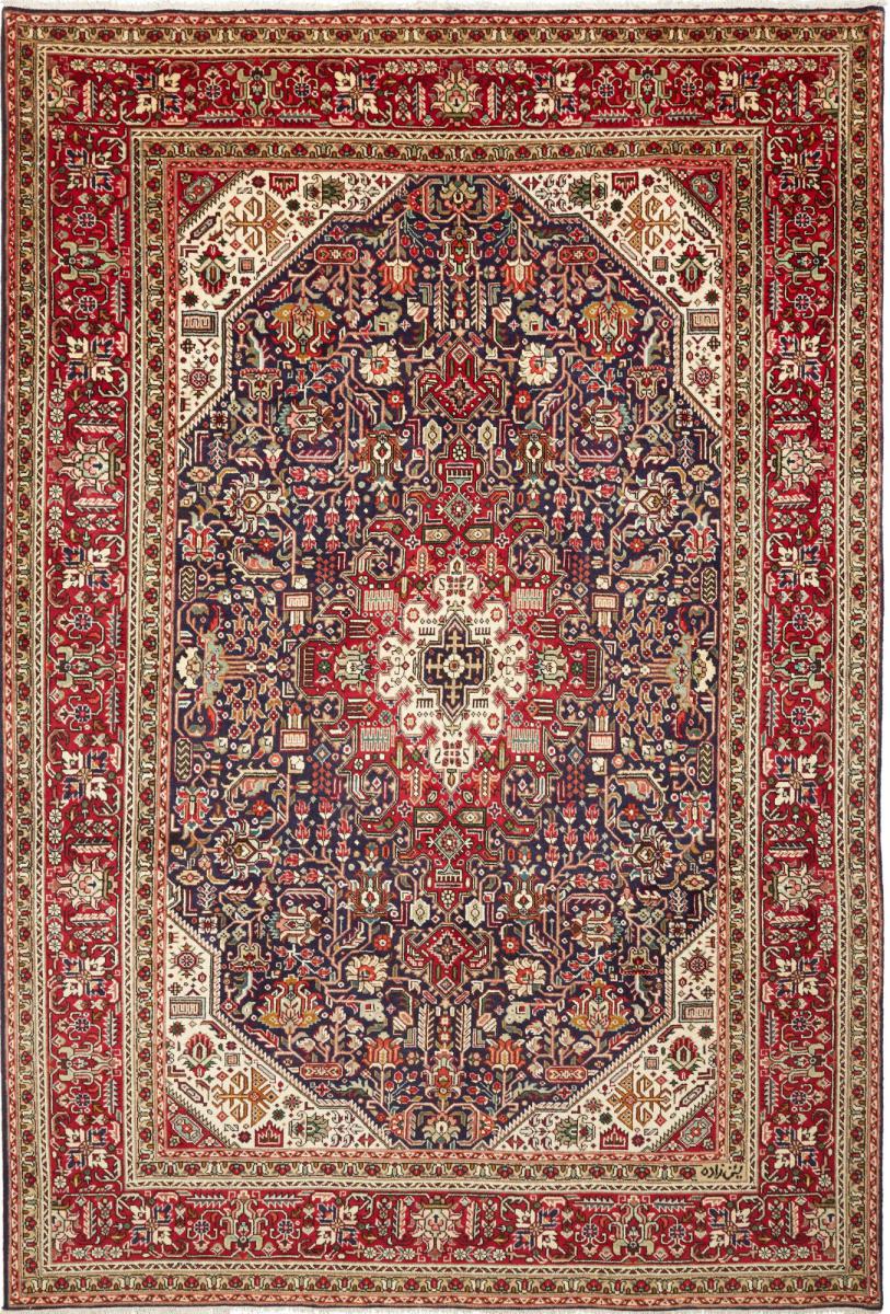 Tapete persa Tabriz 295x197 295x197, Tapete persa Atado à mão