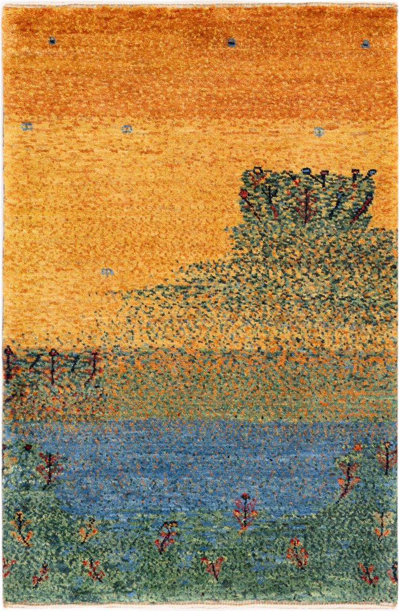 Persisk tæppe Perser Gabbeh Loribaft Atelier 96x61 96x61, Persisk tæppe Håndknyttet